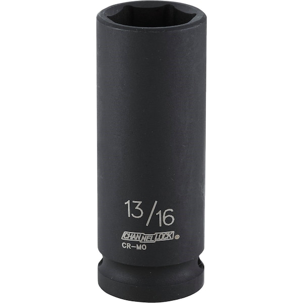 Channellock 1/2 In. Drive 13/16 In. 6-Point Deep Standard Impact Socket 313327 - main